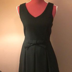 Black dress with a bow tie